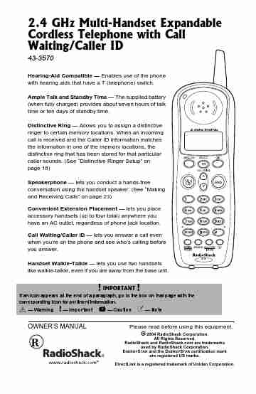 Radio Shack Cordless Telephone 43-3570-page_pdf